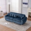 JUJABU 84" Corduroy Modern Sofa, Sectional Love Seat Couch with Upholstered - 4 of 4