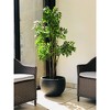 Rosemead Home & Garden, Inc. Concrete Outdoor Planter Pot with Drainage Hole Black 20"x20" - 4 of 4