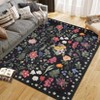 homfan Colorful Color Floral Door Mat Indoor Entrance Non-Slip Soft Oriental Vintage Carpet Kitchen Entryway Bedroom Corridors Indoor - 2 of 4