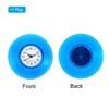 Unique Bargains Waterproof Silent Quartz Suction Cup Mini Cute Shower Clock Blue - 3 of 4