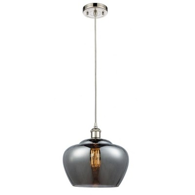 Fenton - 1 Light Cord Hung Mini Pendant In Industrial Style-11 Inches Tall and 11 Inches Wide