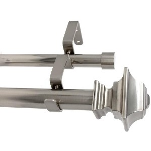 Urbanest Pila Manhattan 1-inch 3-4 inch Double Drapery Curtain Window Rod Set - 1 of 4