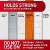 Command JSticky Nail Wire Back Hanger White: Adhesive Hooks, Metal, 8 lb Capacity, Light Silver, 1 Pack - 3 of 4