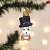 Old World Christmas 2.25 In Mini Top Hat Skeleton Bones Bow Tie Tree Ornaments - 2 of 3