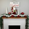 Northlight 3-Finish Shatterproof Ball Christmas Garland - 6' x 3.5" - White - Unlit - 2 of 4