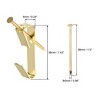 Unique Bargains Photo Frame Hanging Hooks Kit for Wall Mounting Brassy 1.42" x 0.24" 80 Pcs - image 2 of 3