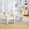 TiramisuBest Contemporary Designed Velvet Fabric Upholstered Accent Chair,Barrel Side Chairs for Living Room Set of 2 - 2 of 4