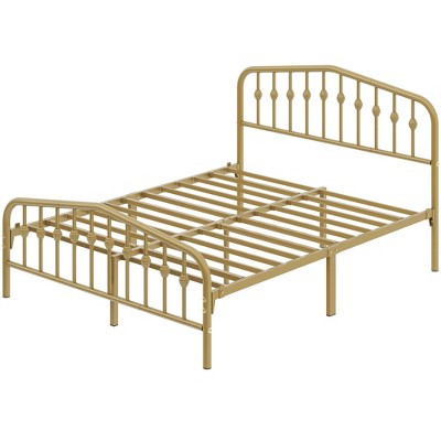 Yaheetech Modern Metal Bed Frame with Arched Headboard