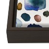 Ninola Design Watercolor Stains Blue Gold Art Canvas - Society6 - 4 of 4