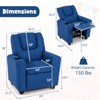 Safstar Kids Recliner with Cup ackrest & Footrest for Boys & GirlsHolder w/Adjustable B - 2 of 4