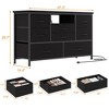 Jojoka 8 Dresser TV Stand with Power Outlet & LED Light, 47'' Wide TV Stand with 8 Deep Drawers for Bedroom - 3 of 4