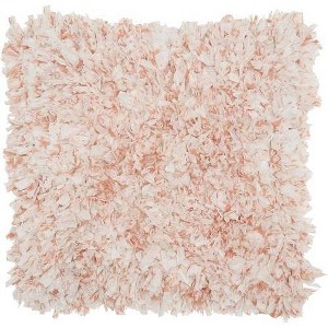Sprinkle Cut Chindi Shag Square Throw Pillow Pink - Mina Victory