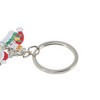 Unique Bargains Christmas Keychain Double Ring Zinc Alloy Multi-colored 1 Pc - 3 of 3