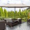 NicBex 15FT Steel Rectangular Double-Sided Patio Umbrella,Patio Umbrella with Base & Crank,Outdoor Market Umbrella for Pool,Garden & Patio - 2 of 4