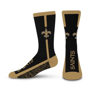 NFL New Orleans Saints Youth Rise Up Crew Socks: Team Logo Knit Apparel - 1 of 3