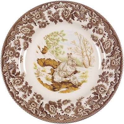 Spode Woodland 8” Dinner Plate, Perfect For Thanksgiving And Other Special Occasions, Made In England, Animal Motifs
