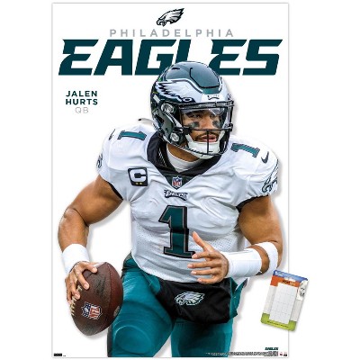 Trends International NFL Philadelphia Eagles - DeVonta Smith 22 Unframed  Wall Poster Print White Mounts Bundle 14.725 x 22.375