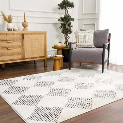 Hauteloom Fauci Diamond Checkered Area Rug