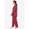 Dreams & Co. Women's Plus Size Classic Flannel Pajama Set - image 4 of 4