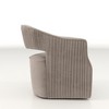 SEYNAR Modern Glam Velvet 360 Degree Swivel Open-Back Accent Armchair,Grey,27.6''W*26.8''D*29.7''H - 2 of 4