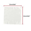 INSPIRE CHIC Men's Wedding Party Solid Color Self-Folded Pocket Squares - 3 of 4