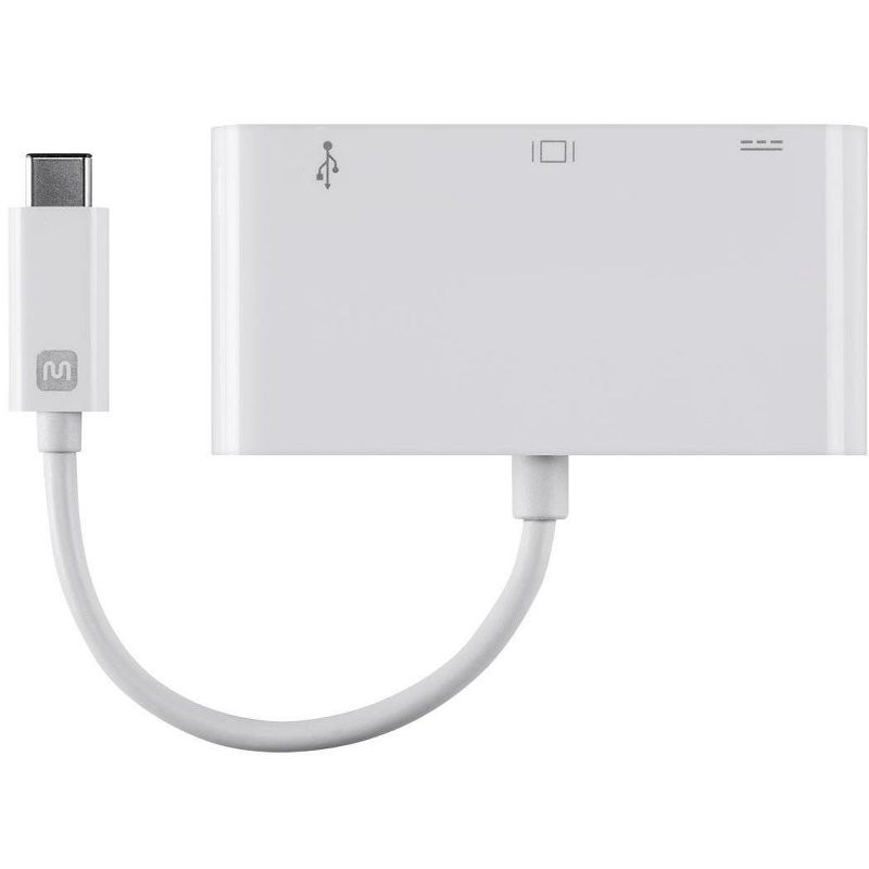 Monoprice USB-C VGA Multiport Adapter - White, With USB 3.0 Connectivity & Mirror Display Resolutions Up To 1080p @ 60hz - Select Series, 2 of 4