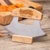 Lehman's ULU Crescent Rocker Knife, 6 inch Curved Stainless Steel Blade Chops and Minces Salad, Fruit, Vegetables and Herbs - 2 of 4