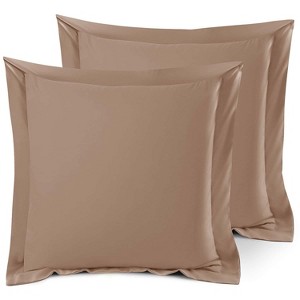 Nestl Soft Pillow Shams Set of 2, Double Brushed Microfiber Pillow Covers, Premium Pillow Shams With 1.5” Flange - 1 of 4