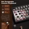 MaseiKar AL68 Wireless Mechanical Keyboard,60% Layout ,QMK/VIA Software,Gasket Mounted,Hot Swappable,RGB Backlit,BT/2.4G/USB-C - 2 of 4