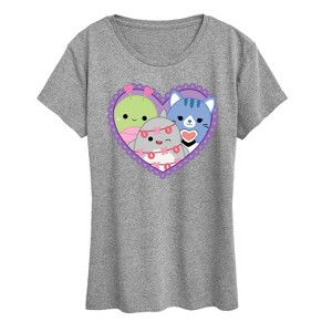 Women's - Squishmallows - Squish Heart Short Sleeve Graphic T-Shirt - 1 of 4