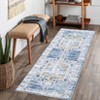 COZONY Vintage Washable Accent Rug, Non-Slip Distressed Medallion Carpet for Indoor Living Spaces - 2 of 4