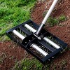 Lawn Leveling Rake - 17"x10" Aluminum Roller, 61" Adjustable Handle, Heavy-Duty Stainless Steel for Garden/Golf/Farm - 2 of 4