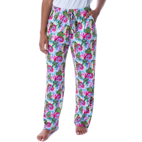 Nickelodeon Womens' Teenage Mutant Ninja Turtles Tie Dye Pajama Pants  Multicolored : Target