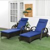 Resenkos Outdoor Furniture With Table, Cushion & Headrest, ComfySeating for PatioRelaxation, - 3 of 4