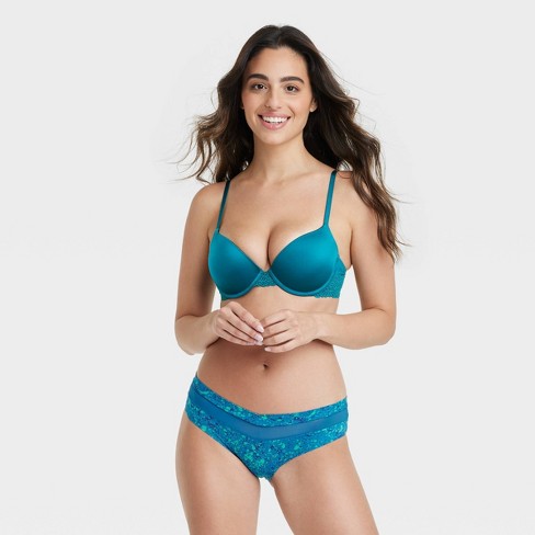 Women's Micro-mesh Cheeky Underwear - Auden™ Blue S : Target