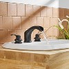 BWE 8 in. Waterfall Widespread 2-Handle Bathroom Faucet With Pop-up Drain Assembly in Spot Resist - 3 of 4