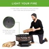 Best Choice Products 24in Hex-Shaped Steel Fire Pit for Garden, Backyard, Poolside w/ Flame-Retardant Mesh Lid - 4 of 4