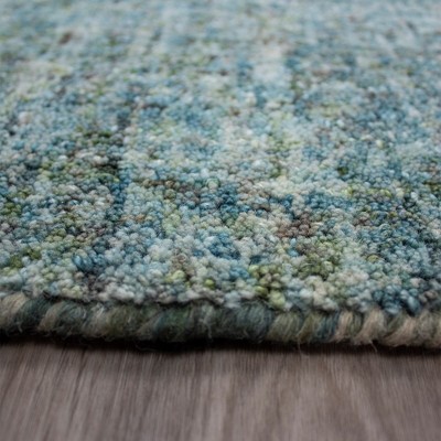 Handmade Seaglass Wool Rectangular Tufted Area Rug 3'6" x 5'6"
