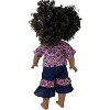 Doll Clothes Superstore Handmade Red, White & Blue Rainbow Short Set for 18-Inch Girl Dolls - 4 of 4
