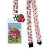 Strawberry Shortcake X Sanrio Hello Kitty & Friends Brakeaway Lanyard ID Holder With 2" Rubber Charm Multicolored - 2 of 4