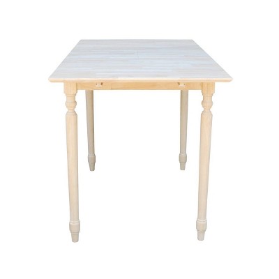 Rustic Solid Wood Extendable Counter Height Dining Table