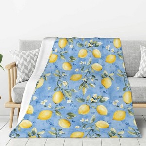 Lomsoe Christmas Pine Tree White Winter Couch Throw Blanket Flannel Soft Blanket for Living Room Bed Sofa Travel Office Camping. - 1 of 4