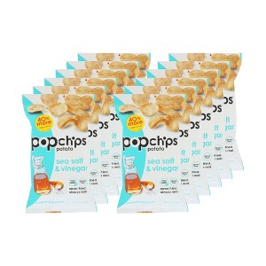 Popchips Sea Salt & Vinegar Potato Chips - Case of 12/5 oz - 1 of 4