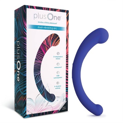 Plusone Dual Vibrating Arc Rechargeable And Waterproof Vibrator