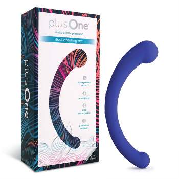 plusOne Dual Vibrating Arc Rechargeable and Waterproof Vibrator