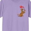 Scooby Doo Ruv Is In The Air Crew Neck Short Sleeve Purple Haze Women's T-shirt - 2 of 4