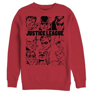 Men's Justice League Vintage Hero Panels Sweatshirt - 1 of 3