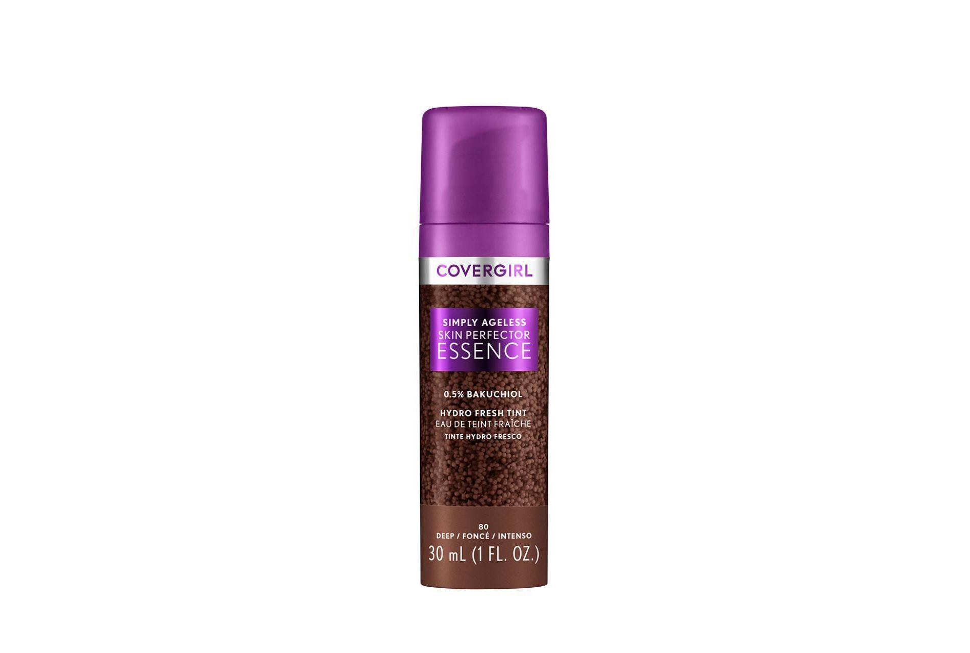 COVERGIRL Simply Ageless Skin Perfector Essence Vegan Foundation - 80 Deep - 1 fl oz