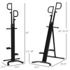 NAYSAYE Fitness Climbing Machine Vertical Stepper Height Adjustable Full Body Workout for Home Gym, Black and Red, 39.30"*23.50"*76.80" - 3 of 4