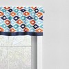 Bacati - Liam Aztec Print Aqua/Orange/Navy Window Valance - 3 of 4